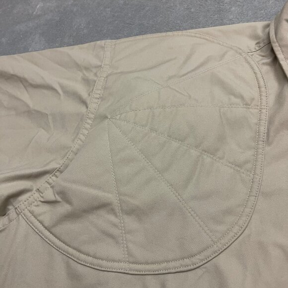 C.C. Filson Padded Shooting Shirt Mens XXL Beige Short Sleeve Made in USA - Picture 3 of 8